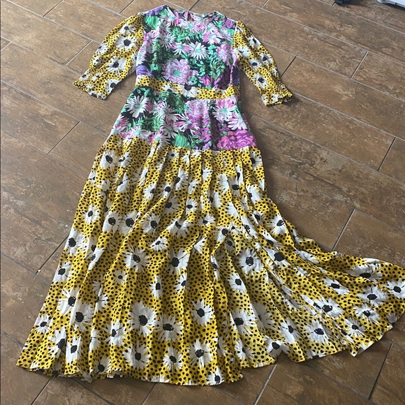 RIXO Floral Silk Dress. Size xs. Great condition-lightweight. - Picture 1 of 5